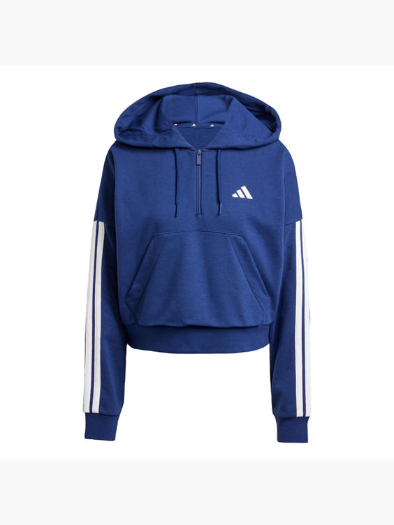 adidas Essentials 3-Streifen French Terry Quarter-Zip Hoodie