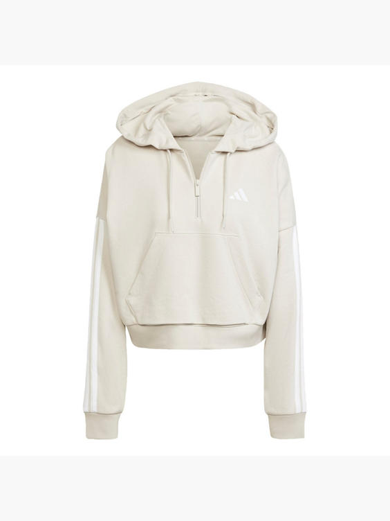 adidas Essentials 3-Streifen French Terry Quarter-Zip Hoodie